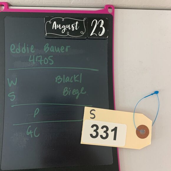 Eddie Bauer Shirt Womens S Small Black Beige Floral Short Sleeve Crew Stretch - Picture 11 of 12